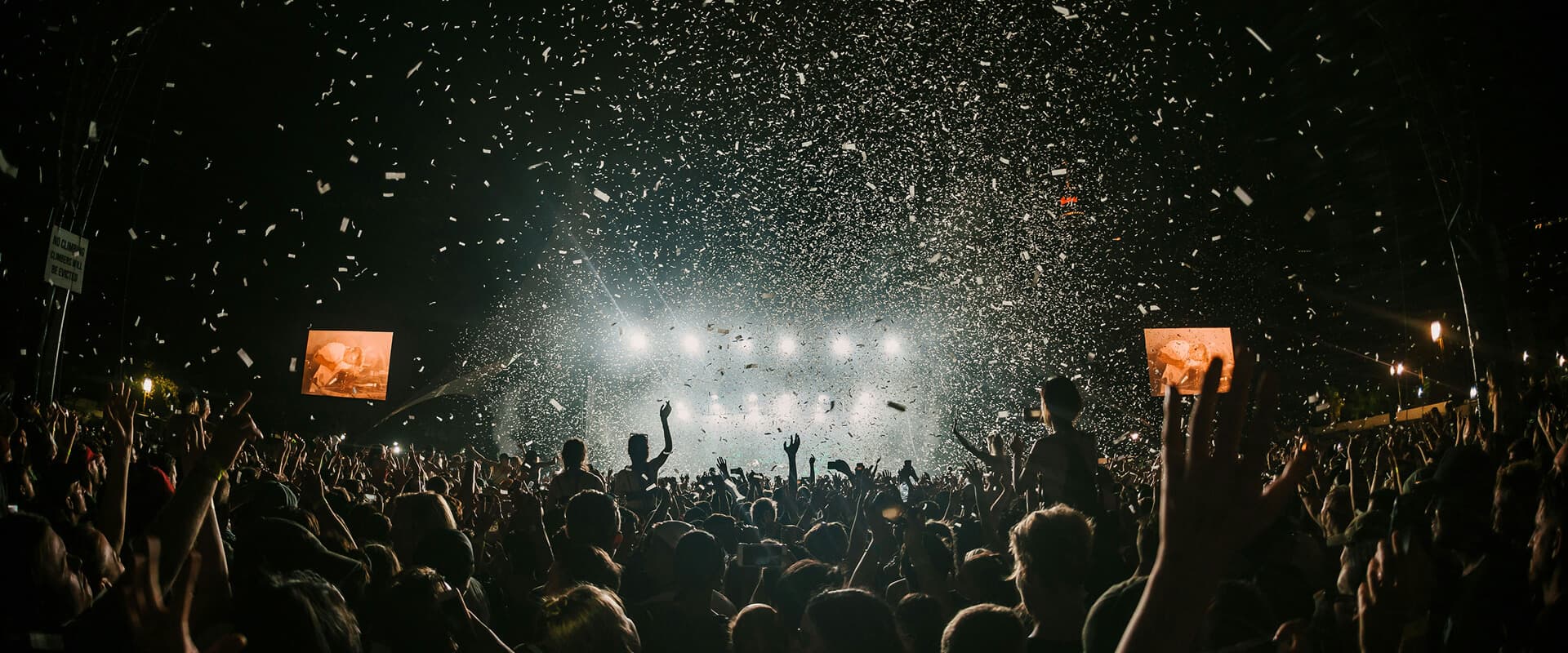 crowd dancing at music festival
