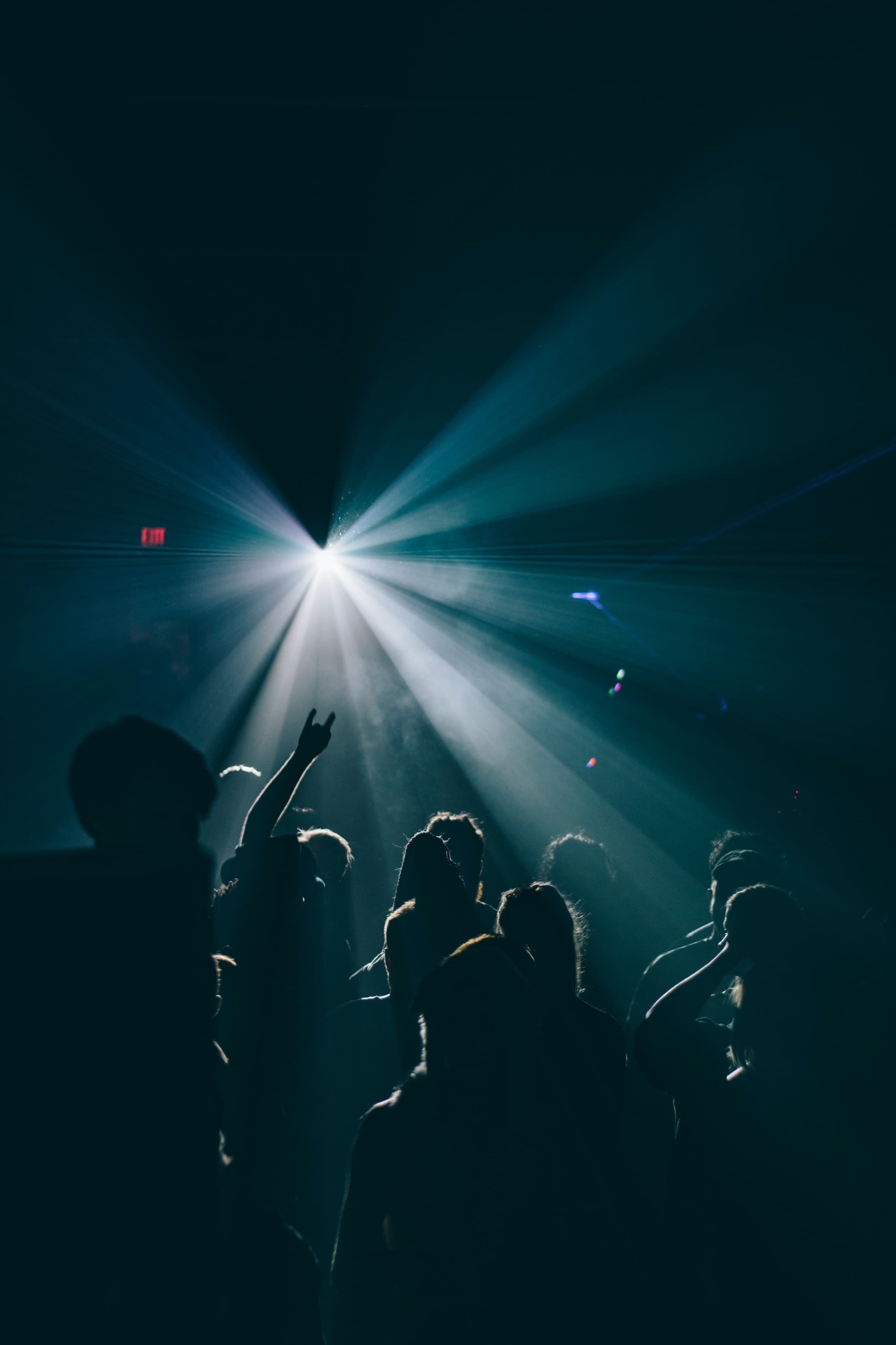 crowd inside club with light